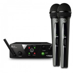 AKG WMS40 DUAL VOCAL DOPPIO RADIOMICROFONO PALMARE