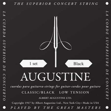 AUGUSTINE NERE CORDE  X CHITARRA CLASSICA TENSIONE BASSA