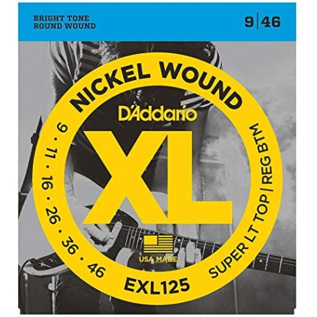 D\'ADDARIO EXL125 MUTA DI CORDE PER CHITARRA ELETTRICA NICKEL WOUND - 09/046