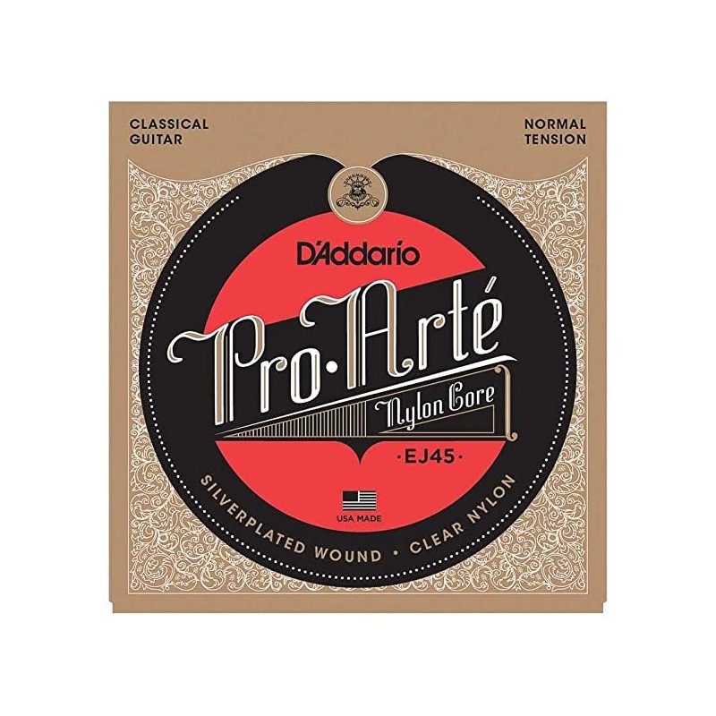 D\'ADDARIO PRO ARTE\' EJ45 CORDIERA IN NYLON PER CHITARRA CLASSICA SILVER WOUND - 028/043