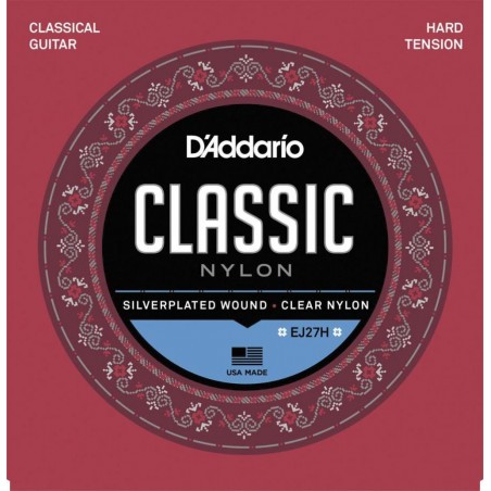 DADDARIO EJ27H CORDIERA IN NYLON PER CHITARRA CLASSICA TENSIONE FORTE