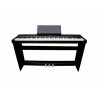 E-CHORD SP10 KIT PIANOFORTE DIGITALE 88 TASTI PESATI NERO + STAND + PEDALIERA
