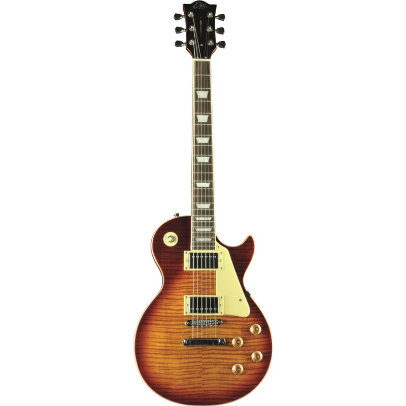 EKO VL480HONEY BURST FLAMED CHITARRA ELETTRICA TIPO GIBSON LES PAUL