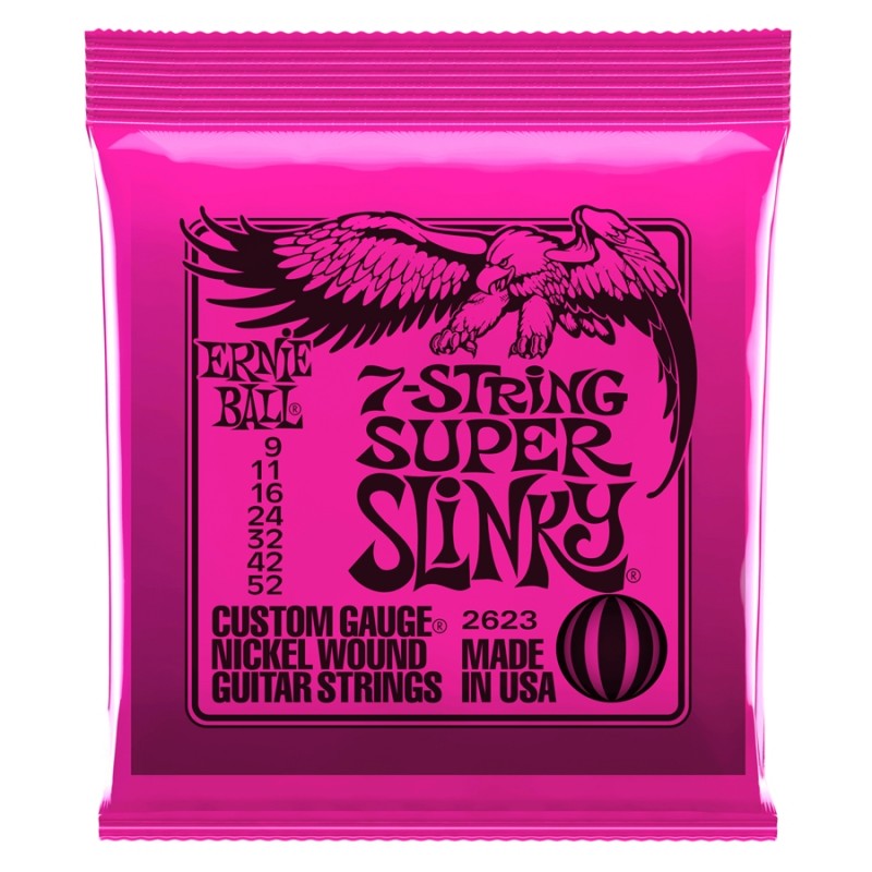 ERNIEBALL 2623 MUTA 7 CORDE SUPER SLINKY PER CHITARRA ELETTRICA ERNIEBALL 2623 MUTA 7 CORDE SUPER SLINKY PER CHITARRA ELETTRICA