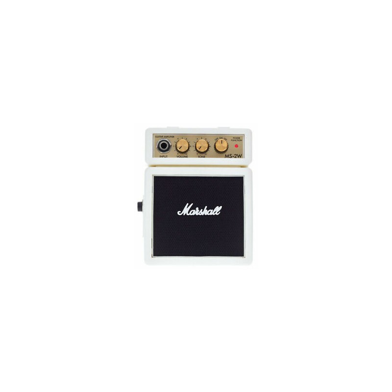 MARSHALL MS-2W WHITE AMPLIFICATORE PER CHITARRA PORTATILE MARSHALL MS-2W WHITE AMPLIFICATORE PER CHITARRA PORTATILE