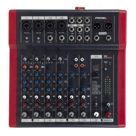 PROEL MQ10FX MIXER 10 CANALI CON EFFETTI DIGITALI