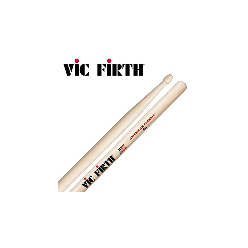 VIC FIRTH 5A AMERICAN CLASSIC COPPIA BACCHETTE IN LEGNO VIC FIRTH 5A AMERICAN CLASSIC COPPIA BACCHETTE IN LEGNO