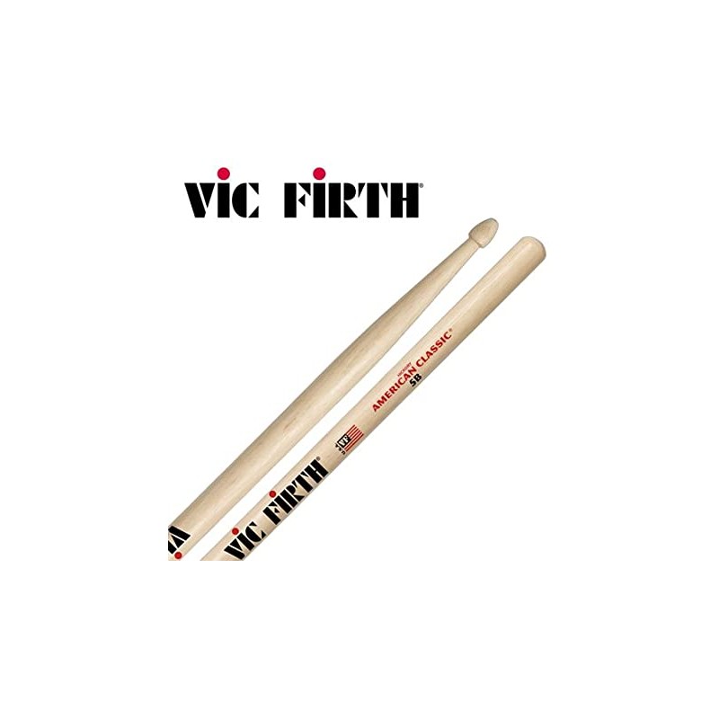 VIC FIRTH 5B AMERICAN CLASSIC COPPIA BACCHETTE IN LEGNO VIC FIRTH 5B AMERICAN CLASSIC COPPIA BACCHETTE IN LEGNO