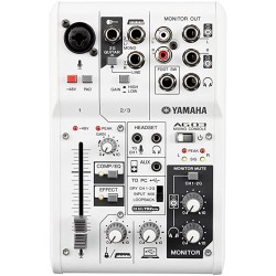 YAMAHA AG03 MIXER USB 3 CANALI CON INTERFACCIA AUDIO PER BROADCASTING / PODCASTING
