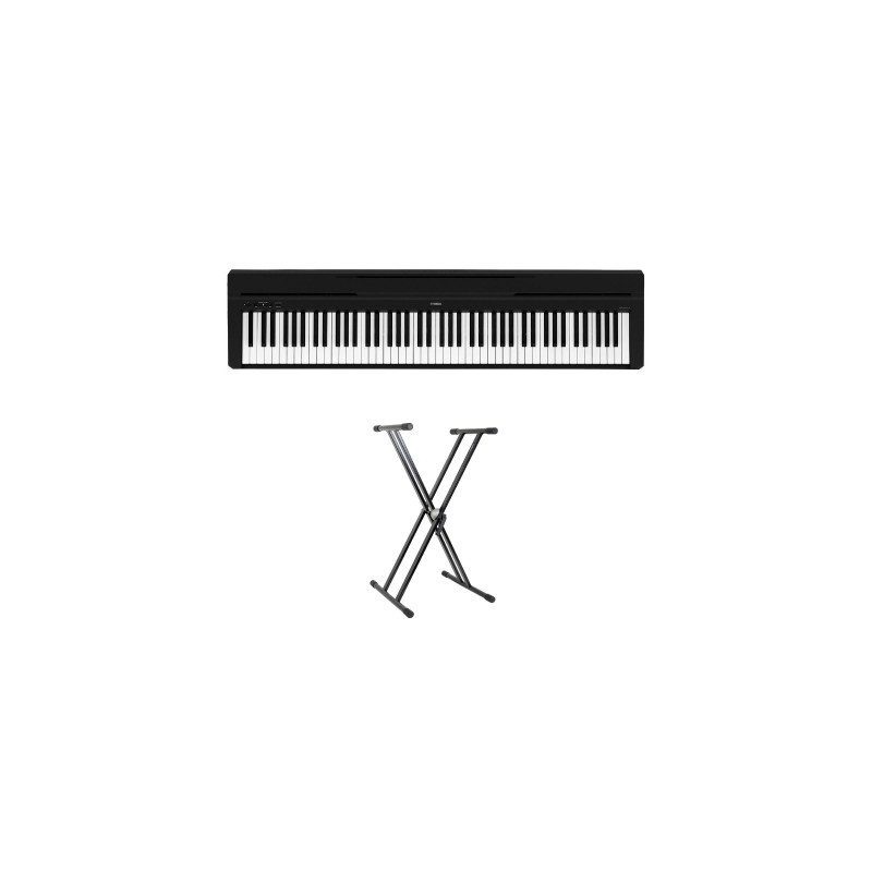YAMAHA P45B PACK PIANOFORTE DIGITALE CON SUPPORTO DOPPIA SBARRA