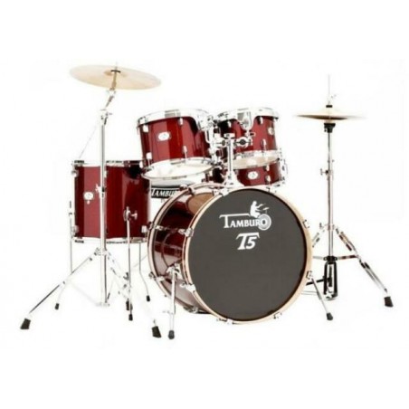 TAMBURO T5S16RSSK  BATTERIA ACUSTICA COMPLETA RED SPARKLE