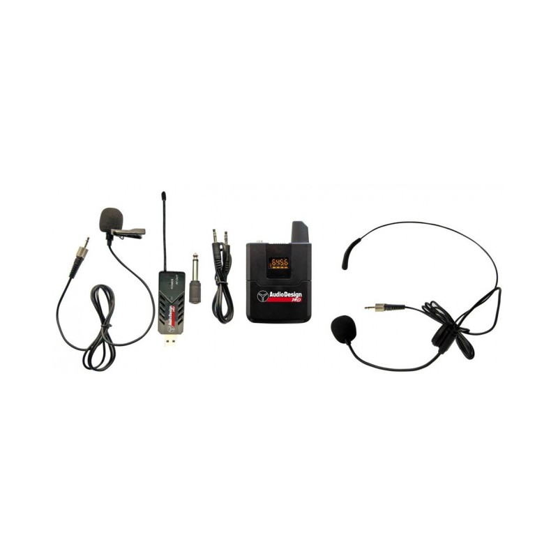 AUDIODESIGN PMU USB 1.1 RADIOMICROFONO ARCHETTO/LAVALIER FUNZIONA ANCHE X PC