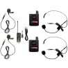 AUDIODESIGN PMU USB 2.2 RADIOMICROFONO 2 ARCHETTO+ 2 LAVALIER FUNZIONA ANCHE X PC