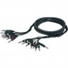 PROEL RECORD 400S FRUSTA 8 JACK STEREO 6,3mm LUNGHEZZA 3MT.