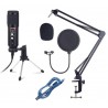 AUDIODESIGN PA MC USB1 MICROFONO A CONDENSATORE USB CON ACCESSORI