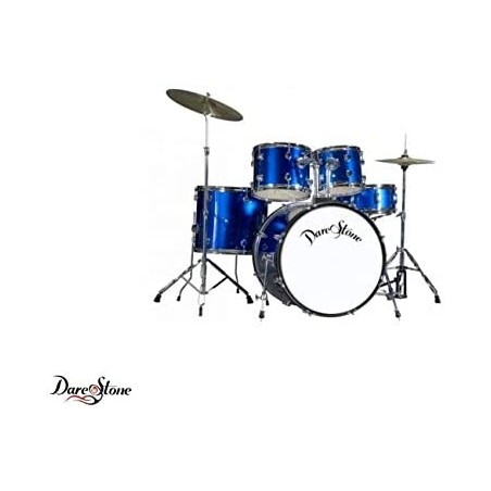 DARESTONE CL20BATTERIA ACUSTICA COMPLETA DI HARDWARE E PIATTI BLU