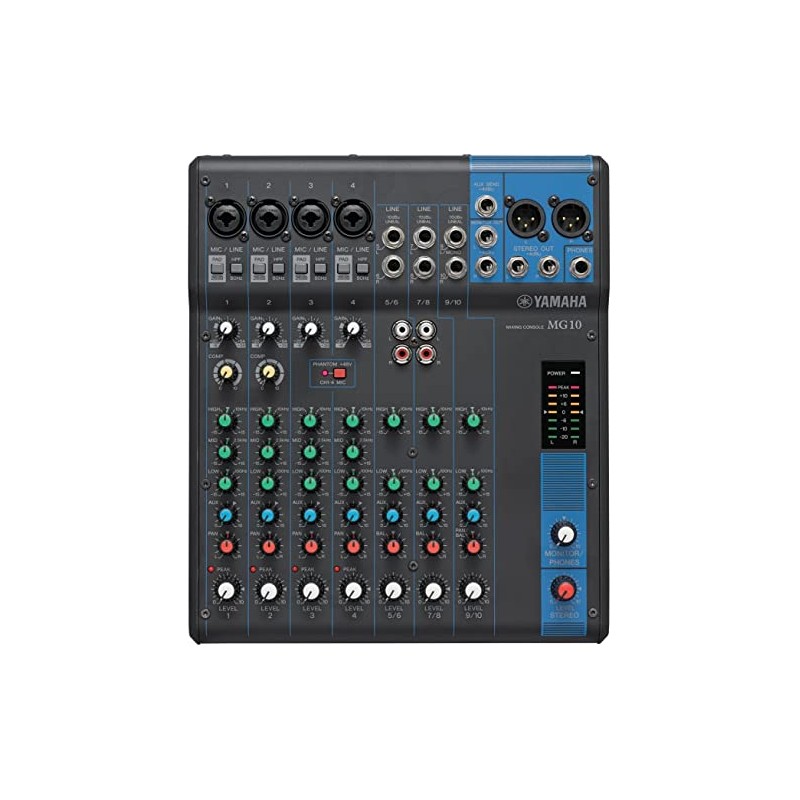 YAMAHA MG10 MIXER 10 CANALI CON ALIMENTAZIONE PHANTOM