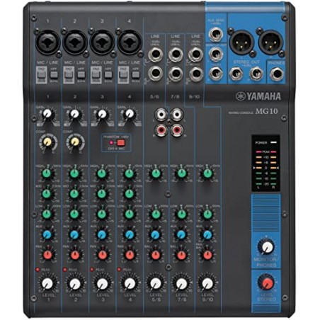 YAMAHA MG10 MIXER 10 CANALI CON ALIMENTAZIONE PHANTOM