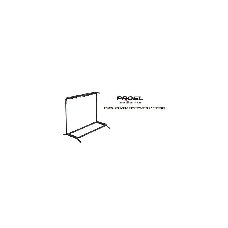 PROEL FC870N SUPPORTO UNIVERSALE 7 CHITARRE PIEGHEVOLE