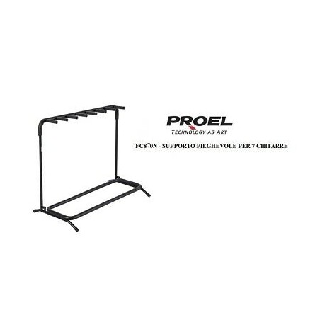 PROEL FC870N SUPPORTO UNIVERSALE 7 CHITARRE PIEGHEVOLE