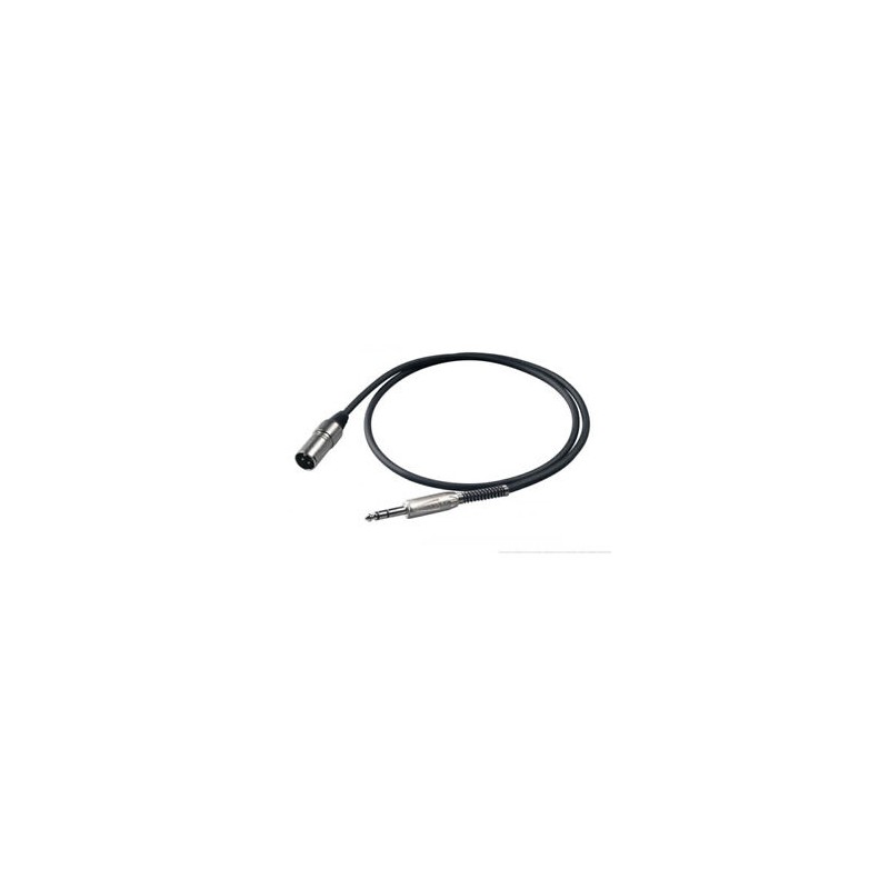 PROEL BULK230LU3 CAVO JACK STEREO KANNON MASCHIO 3 MT PROEL BULK230LU3 CAVO JACK STEREO KANNON MASCHIO 3 MT