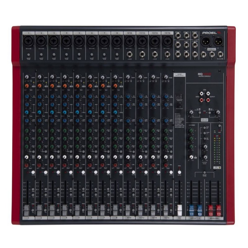 PROEL MQ16USB 16 CANALI MUXER 16 CANALI CON EFFETTI DIGITALI E USB