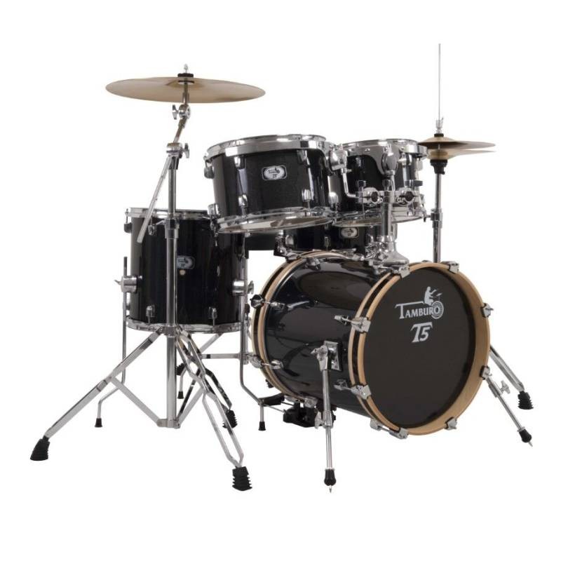 TAMBURO T5S20BSSK  BATTERIA ACUSTICA COMPLETA NERA SPARKLE TAMBURO T5S20BSSK  BATTERIA ACUSTICA COMPLETA NERA SPARKLE