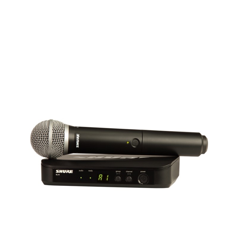 SHURE BLX24E/PG58 RADIOMICOROFNO PALMARE UHF
