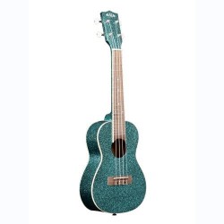 KALA UKULELE CONCERTO SPARKLE AQUA CON BORSA