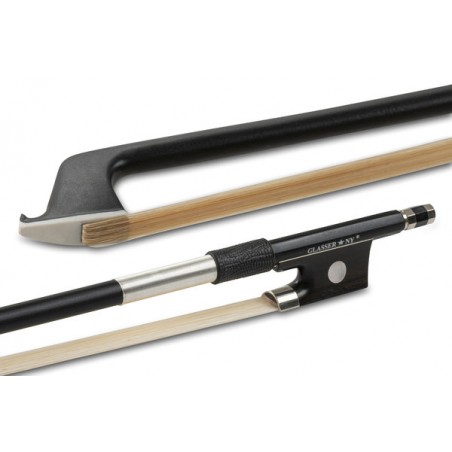 GLASSER v.lino 4/4 carbonio nas.ebano+occhio crini nat.404289
