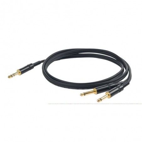 PROEL CHLP210 CAVO 2 JACK MONO 6,3MM A JACK STEREO 6,3MM 5MT.