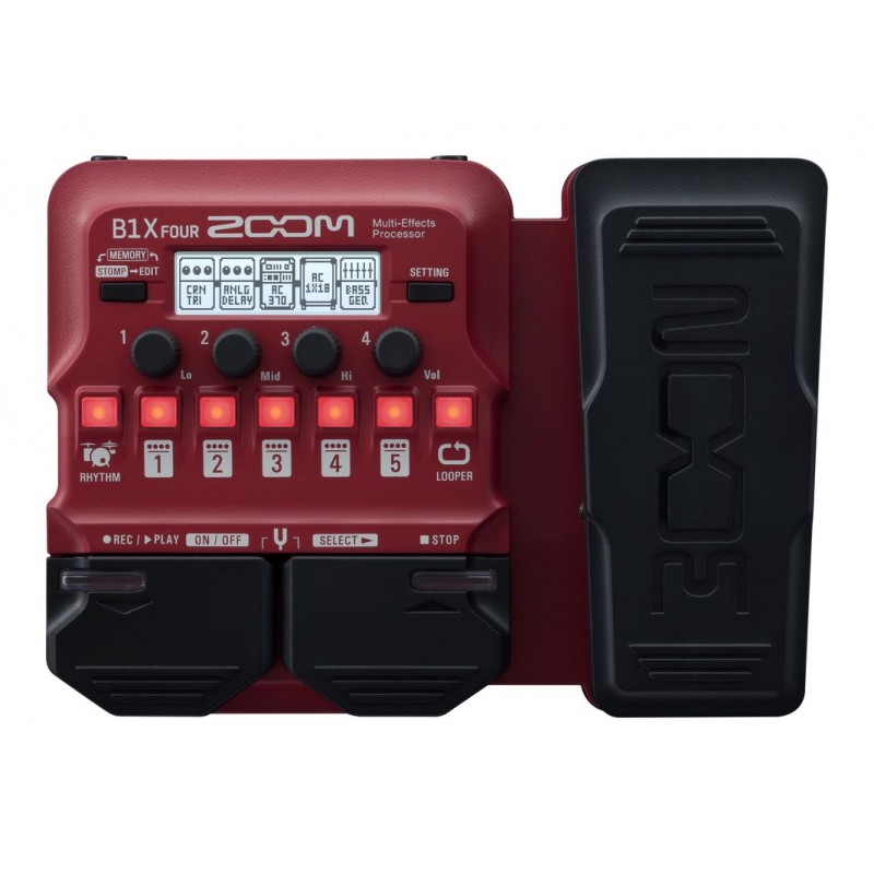 ZOOM B1X FOUR PEDALIERA EFFETO PER BASSO