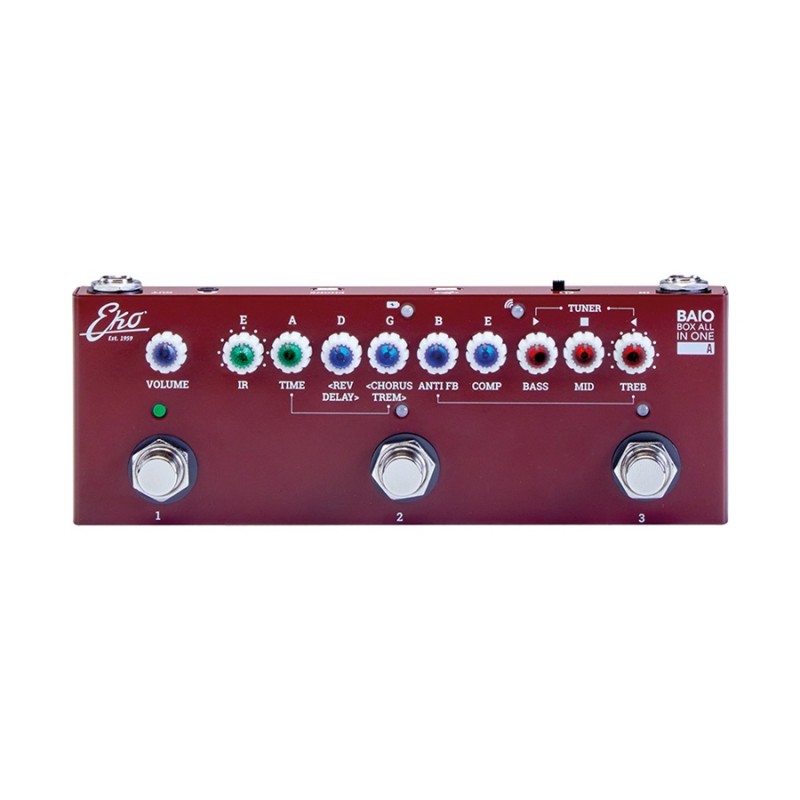 EKO BAIO A PEDALE MULTIEFFETTO PER CHITARRA CLASSICA/ ACUSTICA CON IR INTEGRATI
