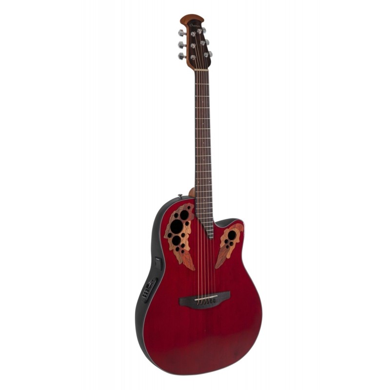 OVATION BLACK CE44-RR G CELEBRITY ELITE ROSSO RUBINO OVATION BLACK CE44-RR G CELEBRITY ELITE ROSSO RUBINO
