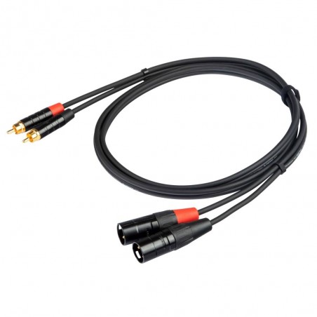 PROEL CHLP330LU3(12) CAVO 2  RCA A 2 XLR MASCHIO