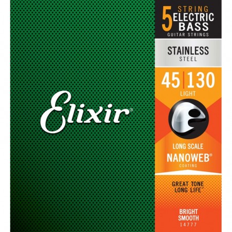 ELIXIR 14777 MUTA CORDE PER BASSO 5 CORDE 45-130