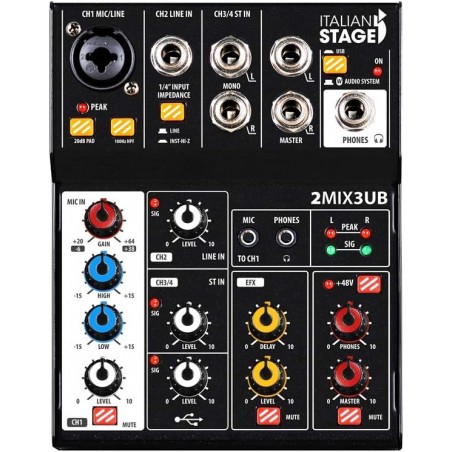 ITALIAN STAGE 2MIX3UB(45) MIXERCON USB E BLUETHOOT