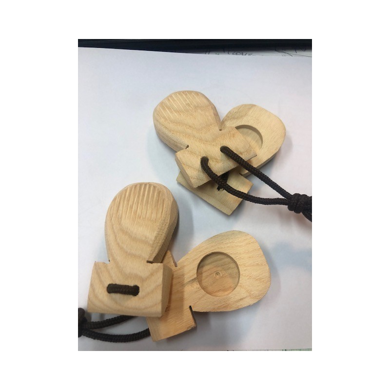COPPIA CASTAGNETTE IN LEGNO ARTIGIANALI COPPIA CASTAGNETTE IN LEGNO ARTIGIANALI