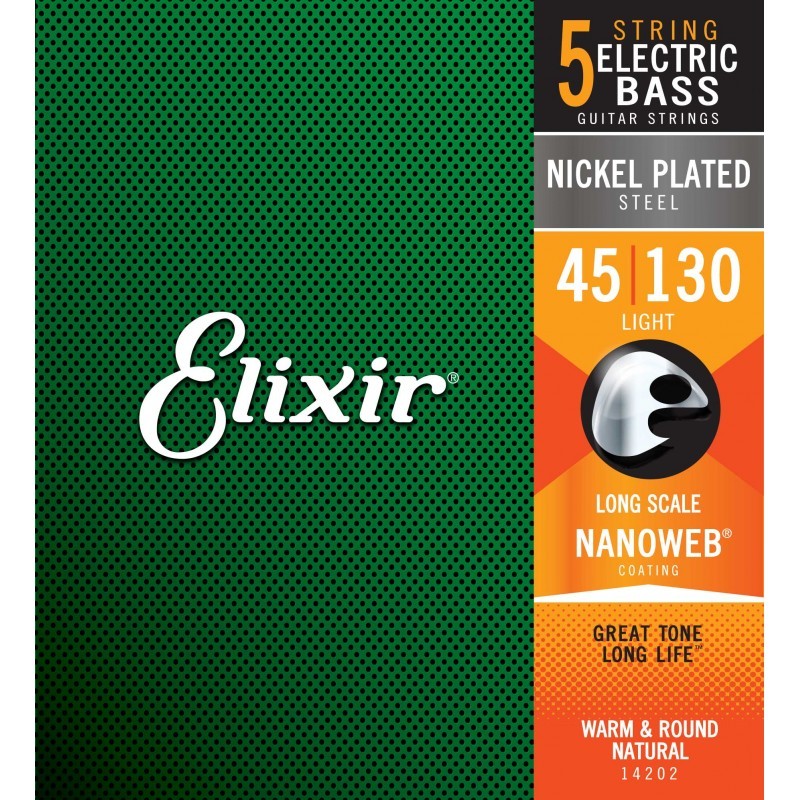 ELIXIR 14202 MUTA CORDE PER BASSO 5 CORDE 45-130 ELIXIR 14202 MUTA CORDE PER BASSO 5 CORDE 45-130