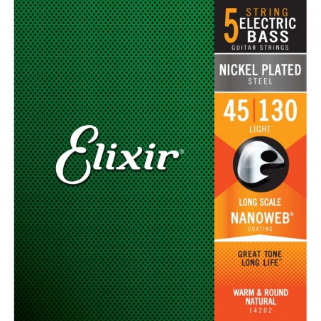 ELIXIR 14202 MUTA CORDE PER BASSO 5 CORDE 45-130