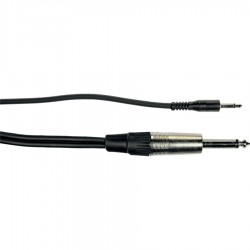 YELLOW CABLE K13-3 JACK MONO 6,3 PIN MONO 3,5 3 MT