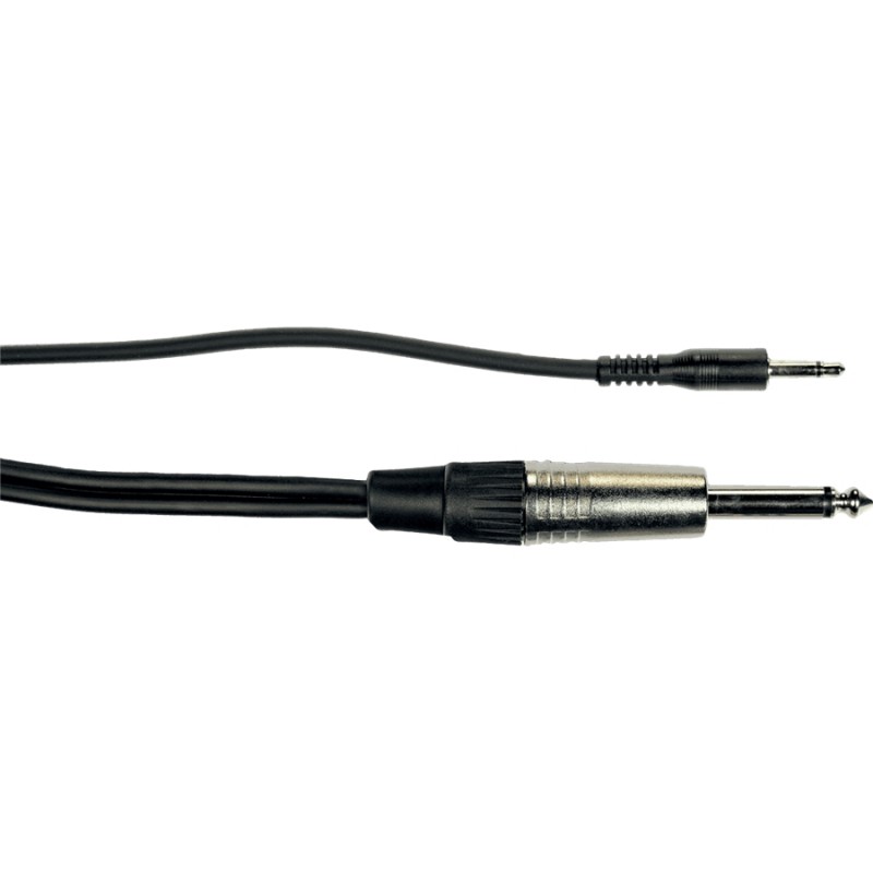 YELLOW CABLE K13-3 JACK MONO 6,3 PIN MONO 3,5 3 MT