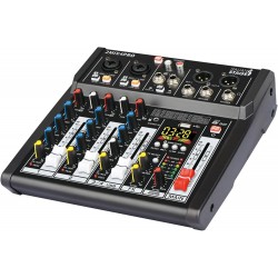 ITALIAN STAGE 2MIX4PRO MIXER CON EFFETTI 4 CANALI CON USB E BLUETOOTH
