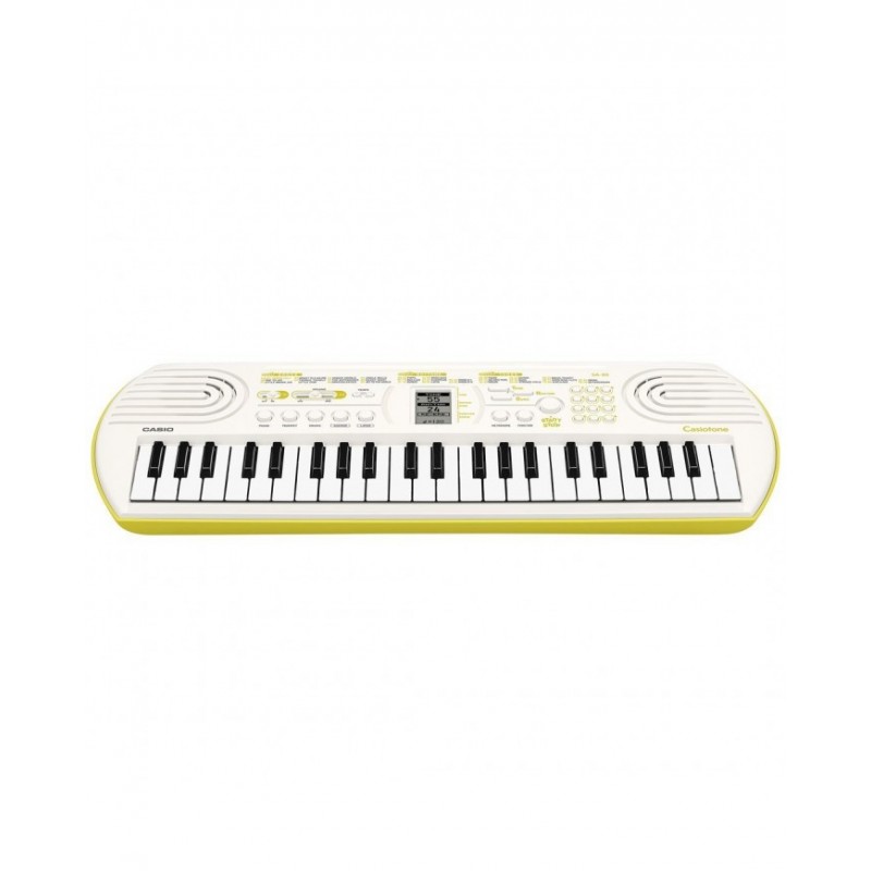 CASIO SA80 TASTIERA 44 TASTI MINI BIANCA / GIALLO LIMONE