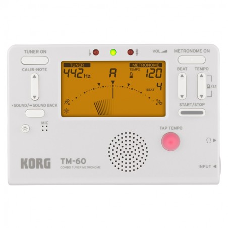 KORG TM60WH ACCORDATORE E METRONOMO MULTISTRUMENTO