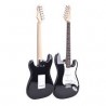 MAXINE STV125N CHITARRA ELETTRICA 3/4 NERA CON CUSTODIA E TRACOLLA