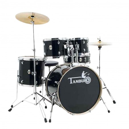 TAMBURO T5S18BSSK  BATTERIA ACUSTICA COMPLETA NERA SPARKLE