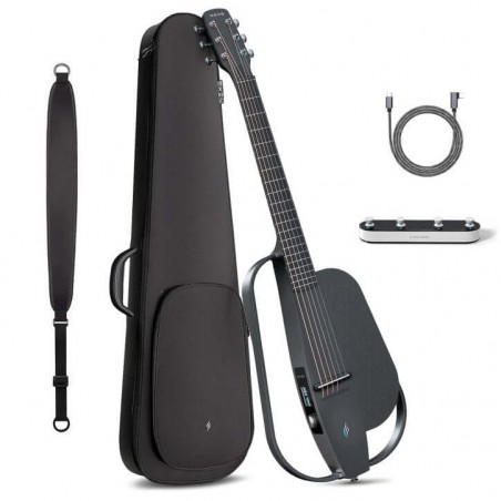 ENYA MUSIC NEXG-2N CHITARRA CLASSICA IN FIBRA DI CARBONIO CON AMPLIFICATORE INTEGRATO 80W NERA