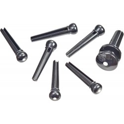 D\'ADDARIO PWPS10 SET PIROLI IN PLASTICA NERI CON PUNTINO BIANCO
