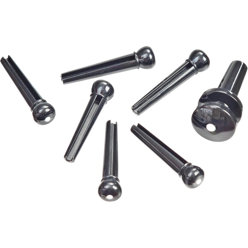 D\'ADDARIO PWPS10 SET PIROLI IN PLASTICA NERI CON PUNTINO BIANCO